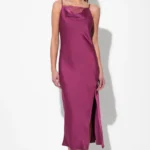 SERENA LACE COWL NECK SLIP DRESS