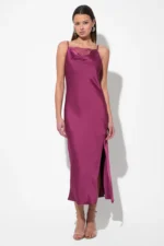 SERENA LACE COWL NECK SLIP DRESS