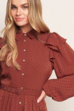Remi Long Sleeve Belted Dress - Image 3