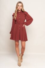 Remi Long Sleeve Belted Dress