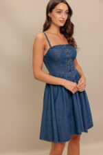 Kaitlyn Lace Front Strap Dress - Image 4