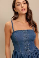 Kaitlyn Lace Front Strap Dress - Image 2