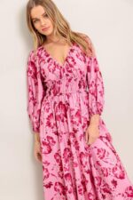 Hazel V-Neck Long Sleeve Dress - Image 2