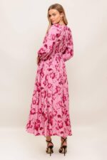 Hazel V-Neck Long Sleeve Dress - Image 4