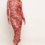 Lily Body Fitted Long Sleeve Midi Dress