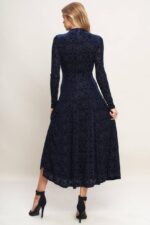 Shania Velvet Long Sleeve Dress - Image 4
