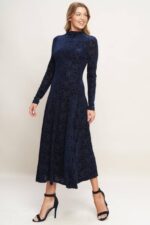 Shania Velvet Long Sleeve Dress - Image 3