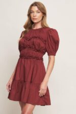 Casey Ruffle Waist Fit And Flare Dress - Image 2