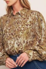 Leopard Print Button Up Shirt - Image 2