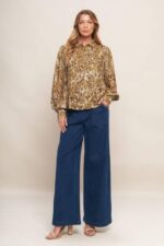 Leopard Print Button Up Shirt - Image 3