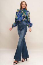 Cecilla Bow Neck Button Down Shirt - Image 3