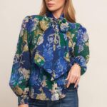 Cecilla Bow Neck Button Down Shirt