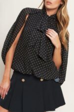 Iris Cape Sleeve Top - Image 4