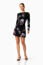 Clio Long Sleeve Mini Dress - Image 3