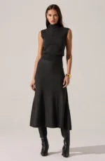 Deora Sleeveless Mock Neck Sweater Set