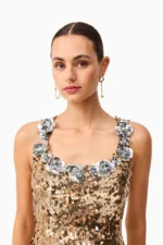 Noelle Sequin Mini Dress - Image 2