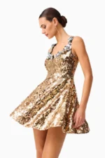 Noelle Sequin Mini Dress - Image 4