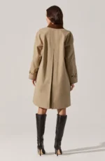 Raiden Contrast Trench Coat - Image 2