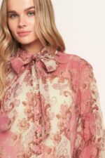 Aria Printed Button Up Shirt - Image 3