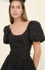 Mia Fit And Flare Embroidery Cap Sleeve Dress - Image 2