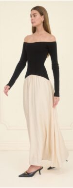 Dana Long Sleeve Off Shoulder Dress - Image 3