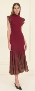 Haylie Jersey Body Fitted Midi Dress