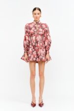 Nora Floral Long Sleeve Mini Dress