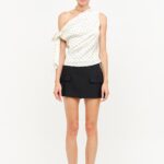 Emma One Shoulder Polka Dot Top