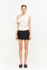 Emma One Shoulder Polka Dot Top