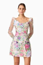 Eliska Long Sleeve Mini Dress - Image 3