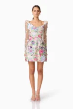 Eliska Long Sleeve Mini Dress - Image 4