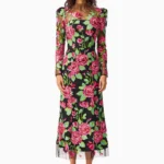Lyra Sequin Long Sleeve Midi Dress