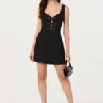 Maira Tweed Bow Mini Dress