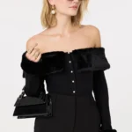 Tabathia Faux Fur Trim Sweater