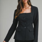 Presley Square Neck Long Sleeve jacket