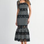Tamera Polka Dot Midi Dress
