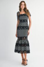 Tamera Polka Dot Midi Dress