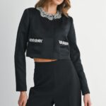 Dina Embellish Long Sleeve Top