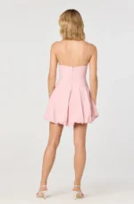 Tionna Bow Bubble Hem Mini Dress - Image 3
