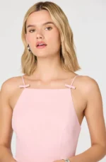 Tionna Bow Bubble Hem Mini Dress - Image 4
