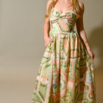 Harper Lace Back Strap Maxi Dress