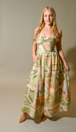 Harper Lace Back Strap Maxi Dress