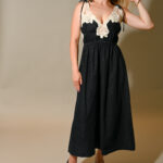 Georgia embroidery Detail Long Dress