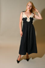 Georgia embroidery Detail Long Dress