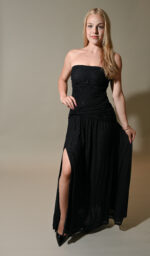 Tracy Off shoulder Side Slit Maxi Dress