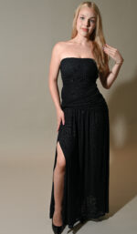 Tracy Off shoulder Side Slit Maxi Dress - Image 3