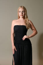Tracy Off shoulder Side Slit Maxi Dress - Image 2