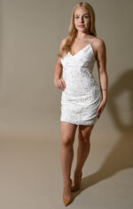 Demi Sequins Strap Mini Dress