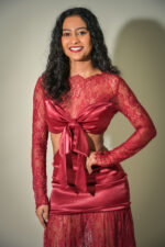 wrapped in lace maxi dress - Image 2