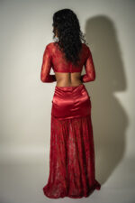 wrapped in lace maxi dress - Image 4